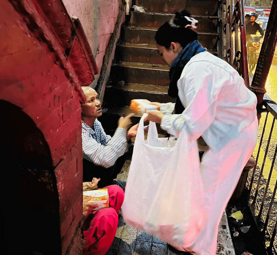 Nourishing Community: Father's Day Food Distribution at Maitidevi Temple
